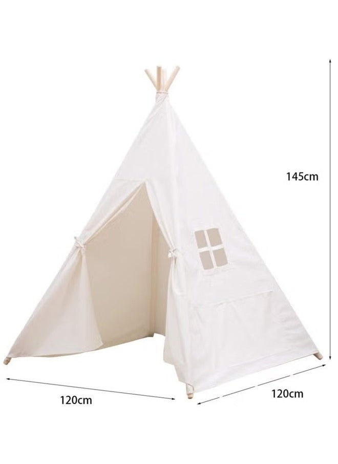 Kid's Spire Game Tent, Outdoor Camping, Indoor Games, Parent Child Interaction, Friends Gathering, Full Of Atmosphere, White