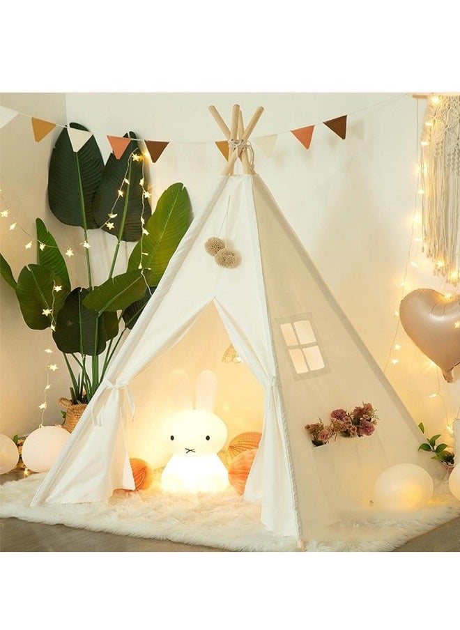 Kid's Spire Game Tent, Outdoor Camping, Indoor Games, Parent Child Interaction, Friends Gathering, Full Of Atmosphere, White