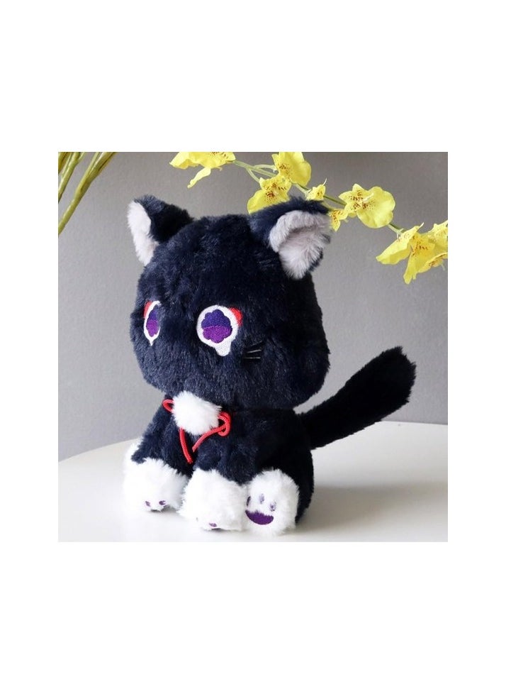 8.6 Inch Genshin Effect Cat Plush Toy, Wanderer Cat Plush Filled Animal Plush, SE Sizes:Standard Color / Character:Toy plush