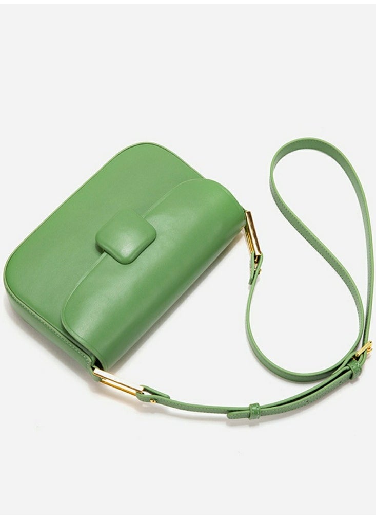 Ladies'Fashionable Candy Color Bag Handbag Single Shoulder Crossbody Bags Green