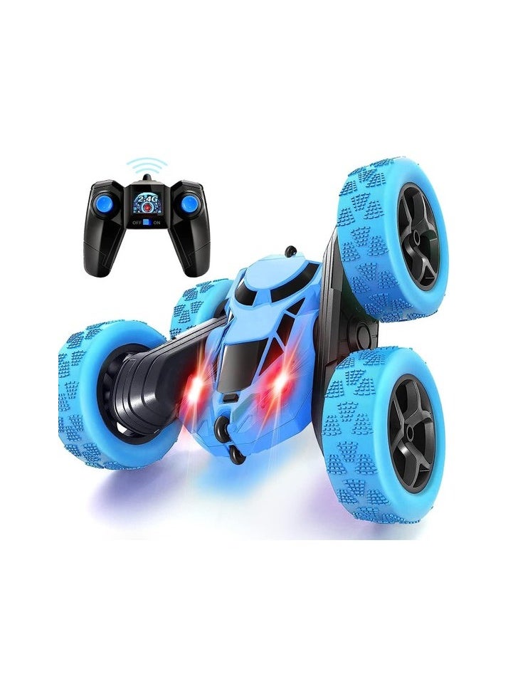 Remote Controlled Car, RC Cars Dublor Car Toy, 4WD 2.4GHz double -sided 360 ° Doner Colour:Black