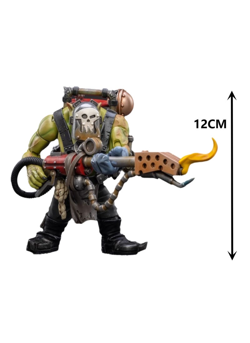 JOYTOY Warhammer 40,000 Action Figure, Ork Barbarian Commando - Spitfire Boy Ragbo, 4.7 Inch 1/18 Warhammer 40K Series Model, Unisex, Adult, New Year Holiday Birthday Gift, Suitable for Children 15 Years Old and Above