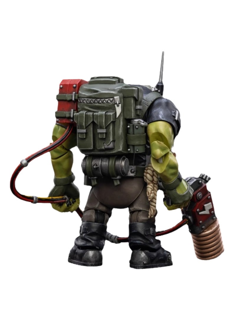 JOYTOY Warhammer 40,000 Action Figure, Ork Barbarian Commando - Communications Boy Vazuk, 4.7 Inch 1/18 Warhammer 40K Series Model, Unisex, Adult, New Year Holiday Birthday Gift, Suitable for Children 15 Years and Over