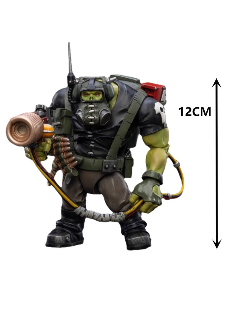 JOYTOY Warhammer 40,000 Action Figure, Ork Barbarian Commando - Communications Boy Vazuk, 4.7 Inch 1/18 Warhammer 40K Series Model, Unisex, Adult, New Year Holiday Birthday Gift, Suitable for Children 15 Years and Over