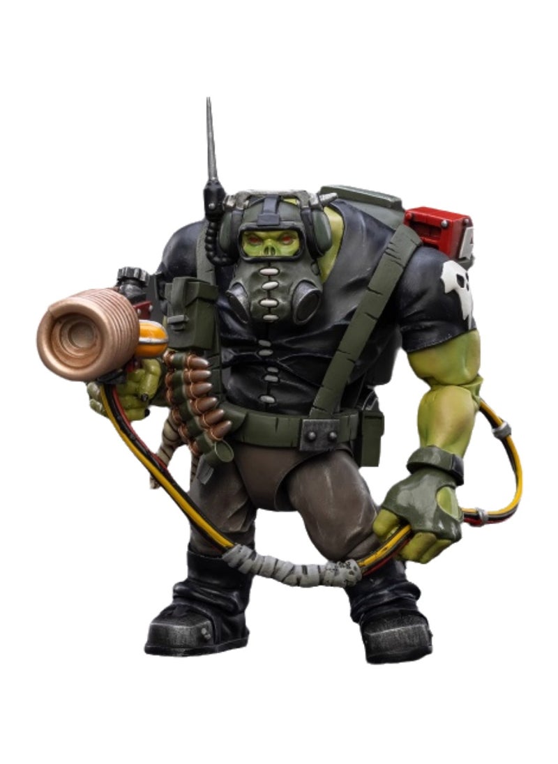 JOYTOY Warhammer 40,000 Action Figure, Ork Barbarian Commando - Communications Boy Vazuk, 4.7 Inch 1/18 Warhammer 40K Series Model, Unisex, Adult, New Year Holiday Birthday Gift, Suitable for Children 15 Years and Over