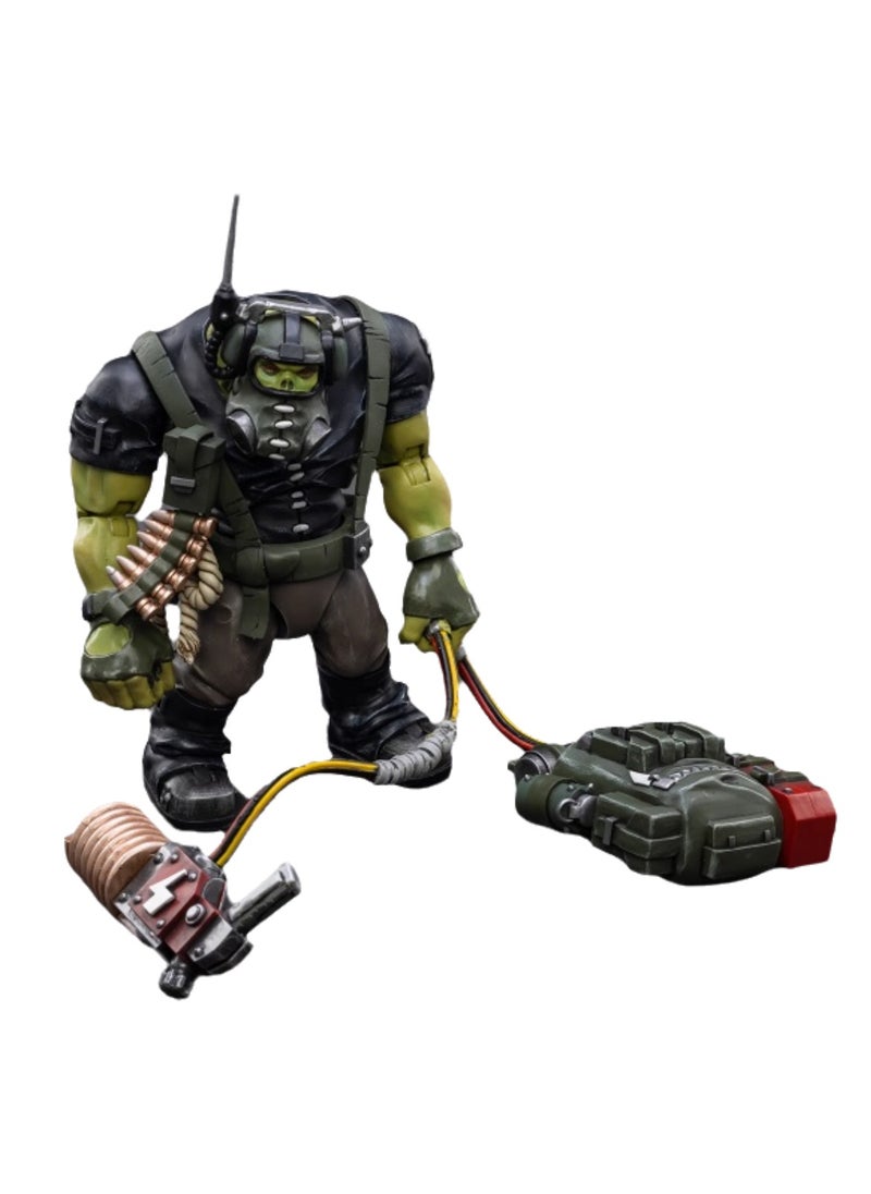 JOYTOY Warhammer 40,000 Action Figure, Ork Barbarian Commando - Communications Boy Vazuk, 4.7 Inch 1/18 Warhammer 40K Series Model, Unisex, Adult, New Year Holiday Birthday Gift, Suitable for Children 15 Years and Over