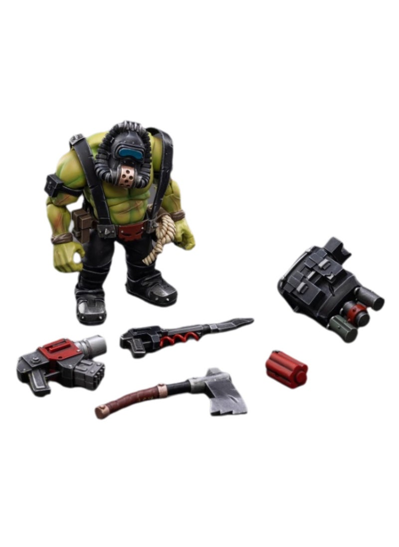 JOYTOY Warhammer 40,000 Action Figure, Ork Barbarian Commando - Snarrett the Snarrett, 4.7 Inch 1/18 Warhammer 40K Series Model, Unisex, Adult, New Year Holiday Birthday Gift, Suitable for Children 15 Years and Over