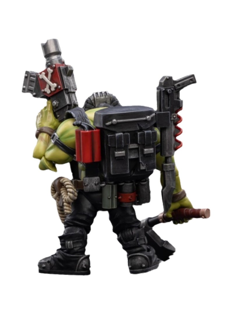 JOYTOY Warhammer 40,000 Action Figure, Ork Barbarian Commando - Snarrett the Snarrett, 4.7 Inch 1/18 Warhammer 40K Series Model, Unisex, Adult, New Year Holiday Birthday Gift, Suitable for Children 15 Years and Over