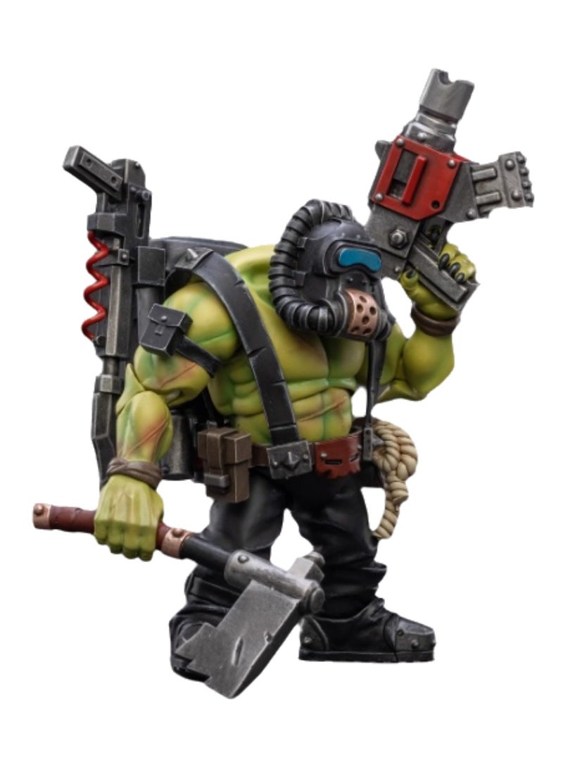 JOYTOY Warhammer 40,000 Action Figure, Ork Barbarian Commando - Snarrett the Snarrett, 4.7 Inch 1/18 Warhammer 40K Series Model, Unisex, Adult, New Year Holiday Birthday Gift, Suitable for Children 15 Years and Over