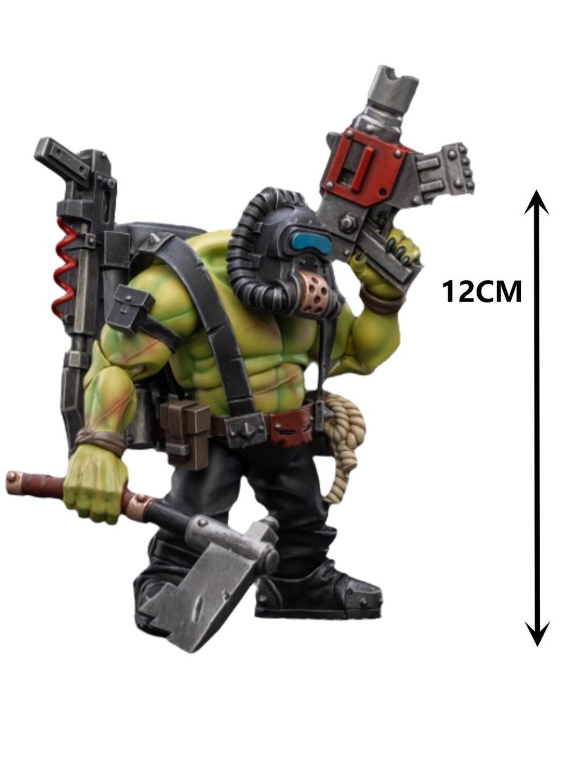 JOYTOY Warhammer 40,000 Action Figure, Ork Barbarian Commando - Snarrett the Snarrett, 4.7 Inch 1/18 Warhammer 40K Series Model, Unisex, Adult, New Year Holiday Birthday Gift, Suitable for Children 15 Years and Over