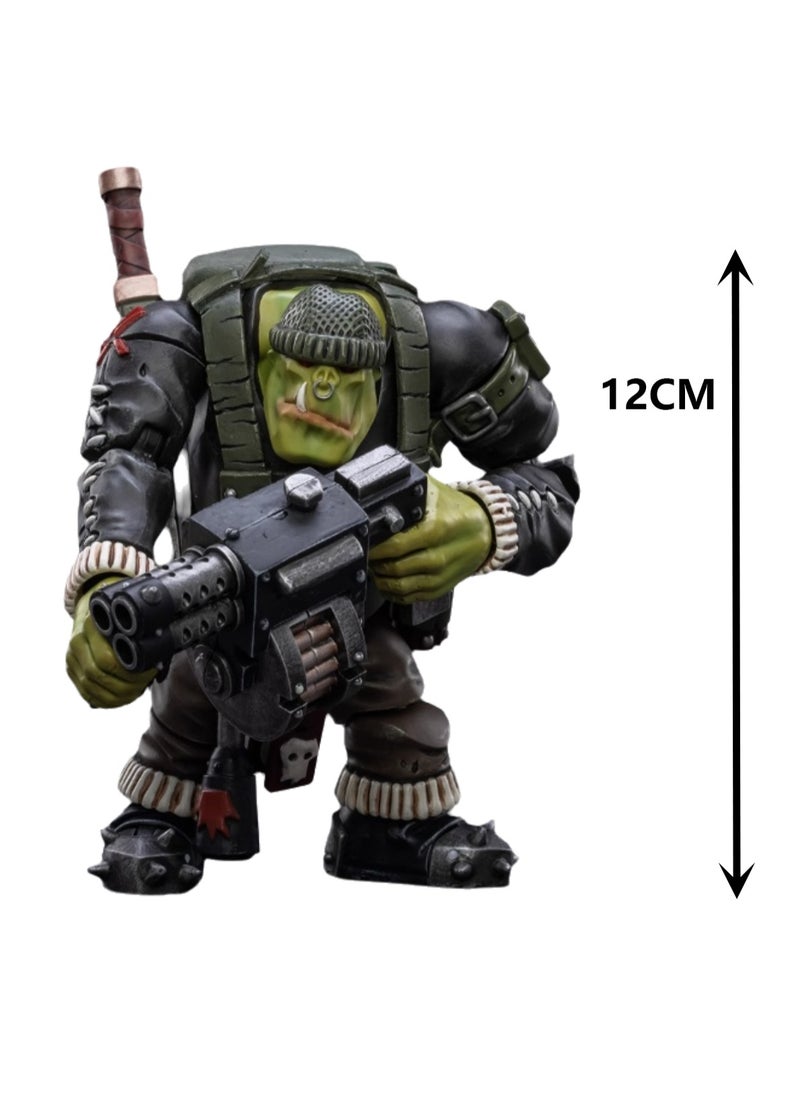 JOYTOY Warhammer 40,000 Action Figure, Ork Barbarian Commando - Rotborg, 4.7 Inch 1/18 Warhammer 40K Series Model, Unisex, Adult, New Year Holiday Birthday Gift, Suitable for Children 15 Years and Over