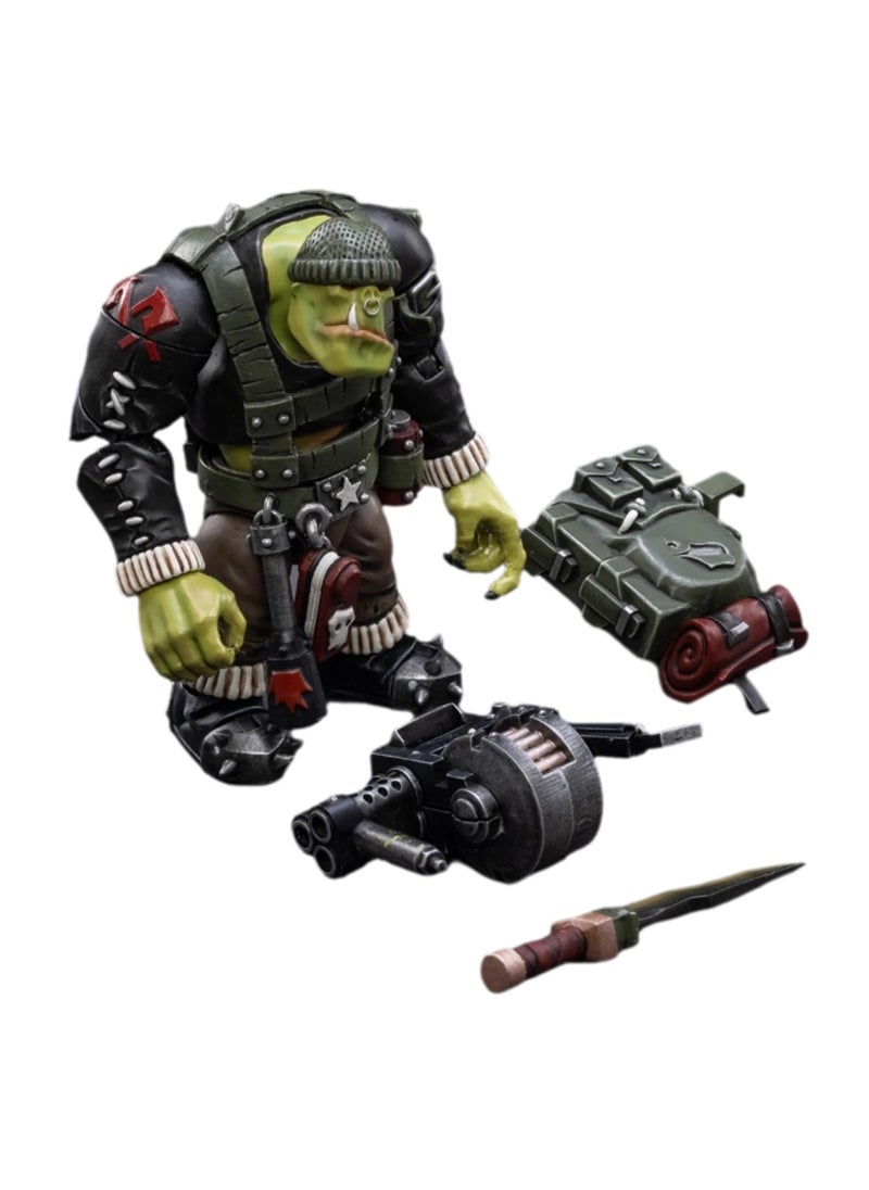 JOYTOY Warhammer 40,000 Action Figure, Ork Barbarian Commando - Rotborg, 4.7 Inch 1/18 Warhammer 40K Series Model, Unisex, Adult, New Year Holiday Birthday Gift, Suitable for Children 15 Years and Over