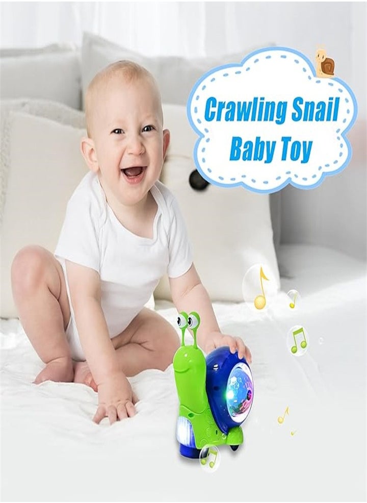 Children's snail electric toy with luminous music, universal swing, interactive sensory toy, suitable for home, birthday gift