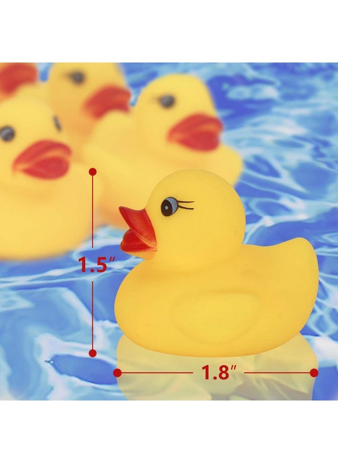 Novelty Place 12Pcs Rubber Duck Float Ducky Baby Bath Shower Toy, Yellow Mini Bath Duckies for Toddlers and Kids Birthday Gift Party Favor Bathtub Decoration