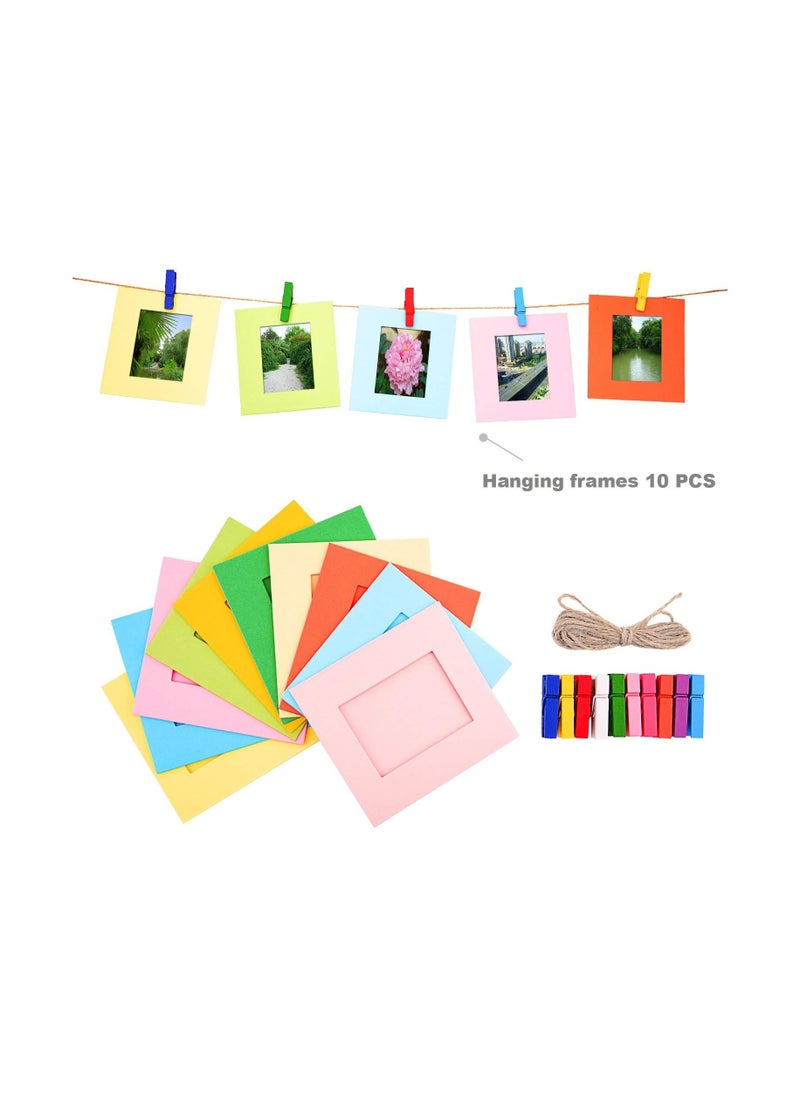 4-in-1 Accessories Set for Fujifilm Instax Pal Camera Case with Wrist Strap Clips Frame Hanging String Stickers Mini Tabletop Tripod-Black