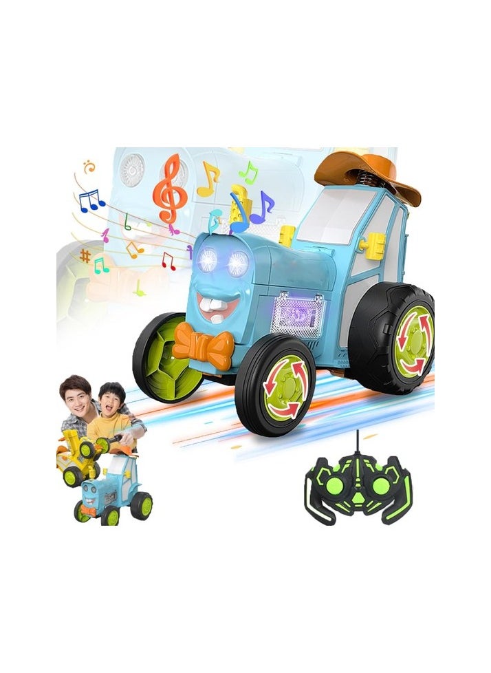 Crazy jumping car, dancing car car, wireless remote controlled car, light Colour:Black