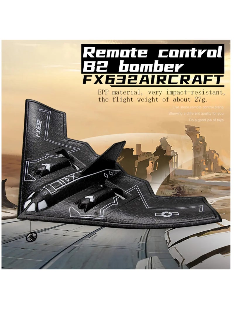 Fx632 B2 Bomber 2 Channel Remote Controls Fixed-Wing Foam Glider Long Range Impact-Resistant Electric Airplane Rc Plane