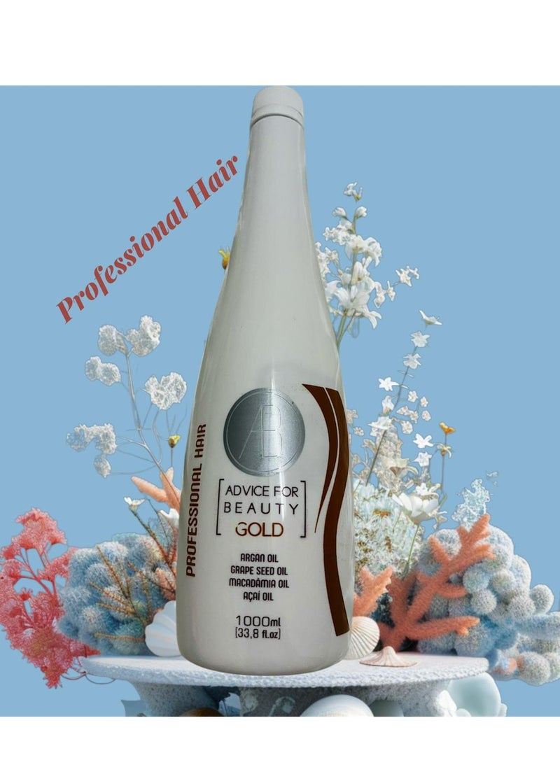 Advice For Beauty Gold Professional Hair Argan Oil Grapeseed Oil Macadamia Oil Acai Oil 1000 ML