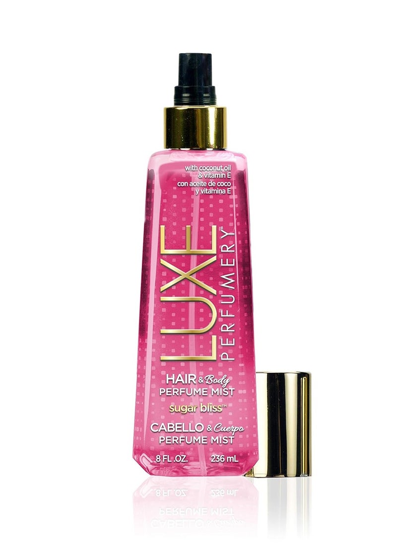 Luxe Perfumery Hair & Body Perfume Mist Sugar Bliss, 8.0 fluid ounce (F98430-15-SG)