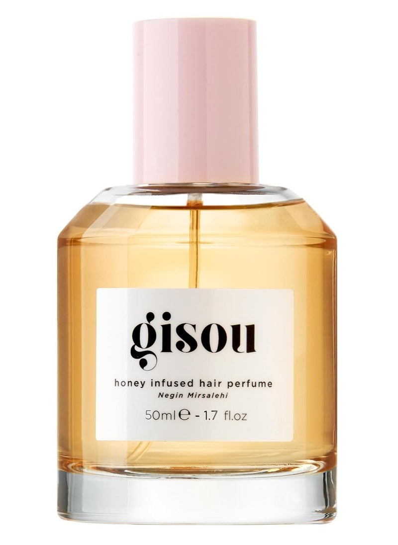 Gisou Honey Infused Hair Perfume, A Delicate Hair Fragrance with Sweet Notes of Honey Blended into Spring Florals, Nourishing and Hydrating Hair Shine Spray (1.7 fl oz)