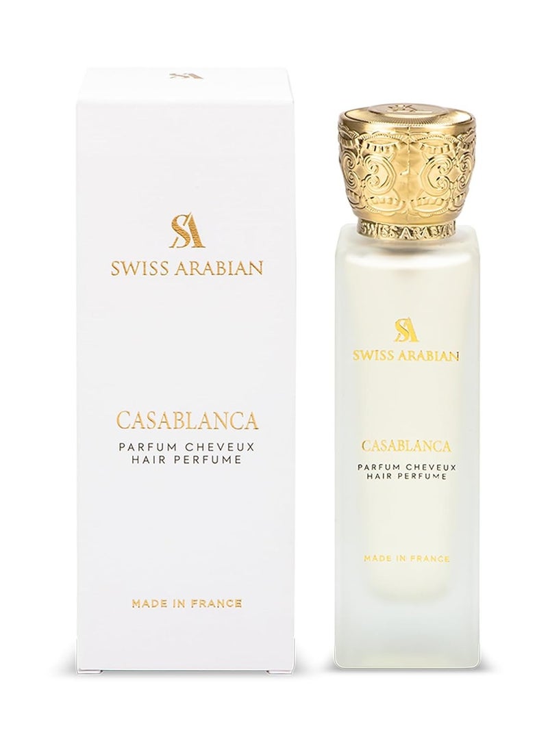 Swiss Arabian Casablanca - Hair Perfume for Women - Fruity, Woody Fragrance - Hair Mist with Vitamin E - Blend of Apple, Patchouli, and Amber - 1.7 oz