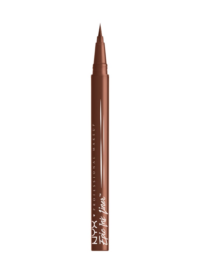 Epic Ink Liner, Waterproof Liquid Eyeliner - Graham Cracker, Vegan Formula, Intense Pigment