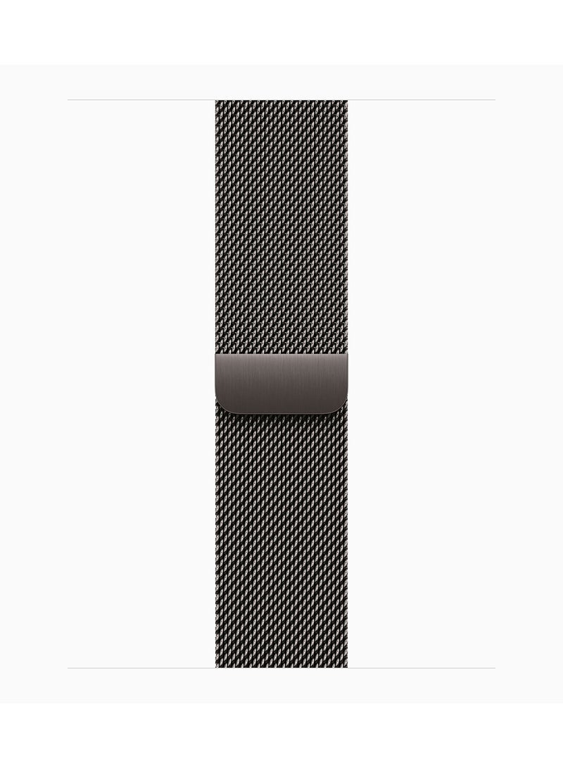 Watch Series 10 GPS + Cellular 42mm Slate Titanium Case With Slate Milanese Loop