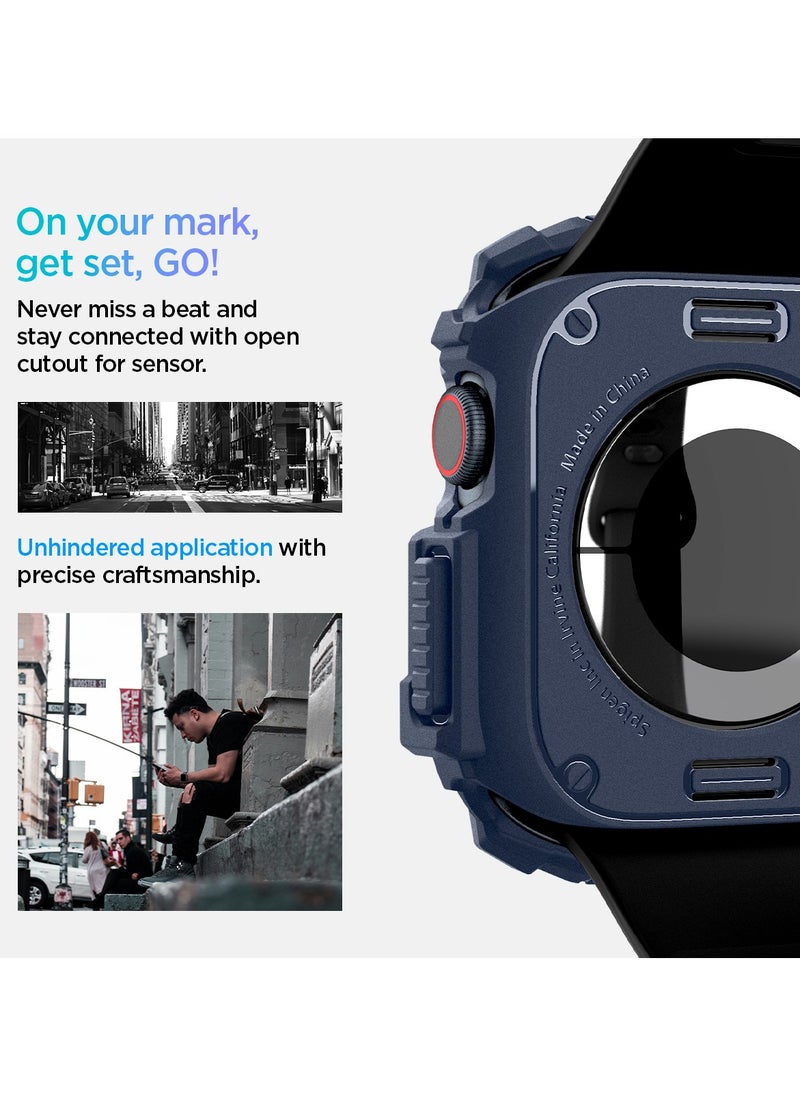 Rugged Armor for Apple Watch Series 10 (46mm) Case Cover Durable TPU (2024) - Navy Blue