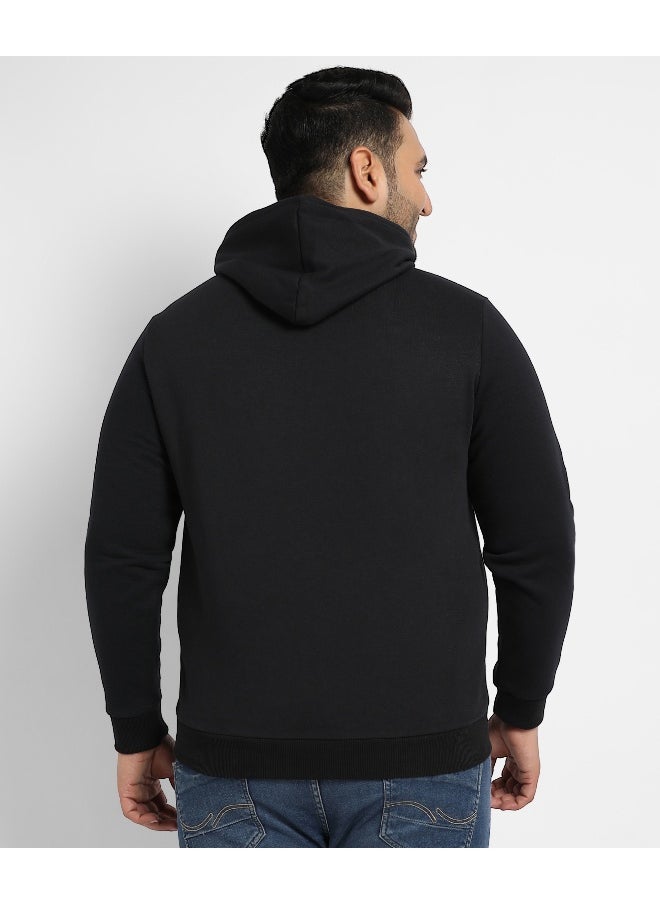 Instafab Plus Men's Jet Black Dare To Be Different Hoodie