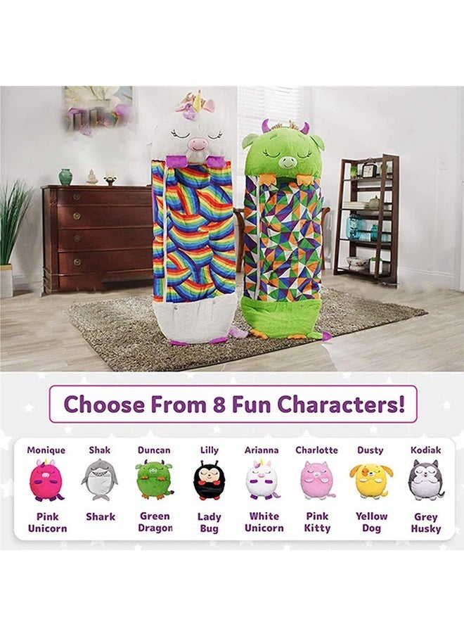 Kids Cartoon Large Warm Sleeping Bag, Portable Folding Pillow Sleepy Sack
