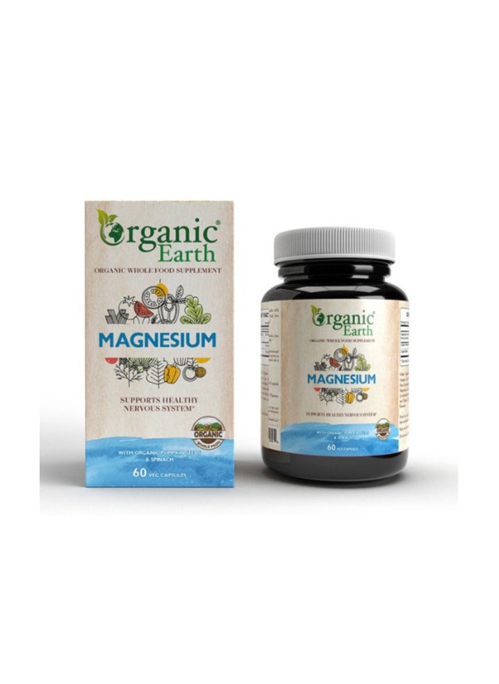 Organic Earth Magnesium 60 Capsules