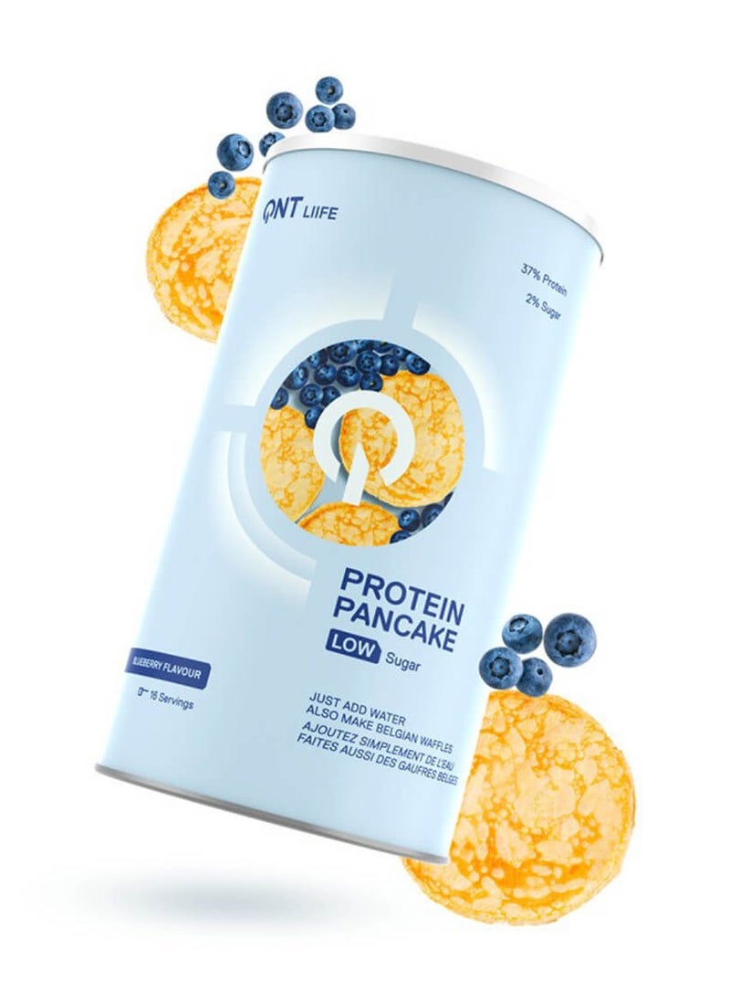 QNT Life, Protein Pancake Low Sugar, Blueberry, 16 Servings, 500g