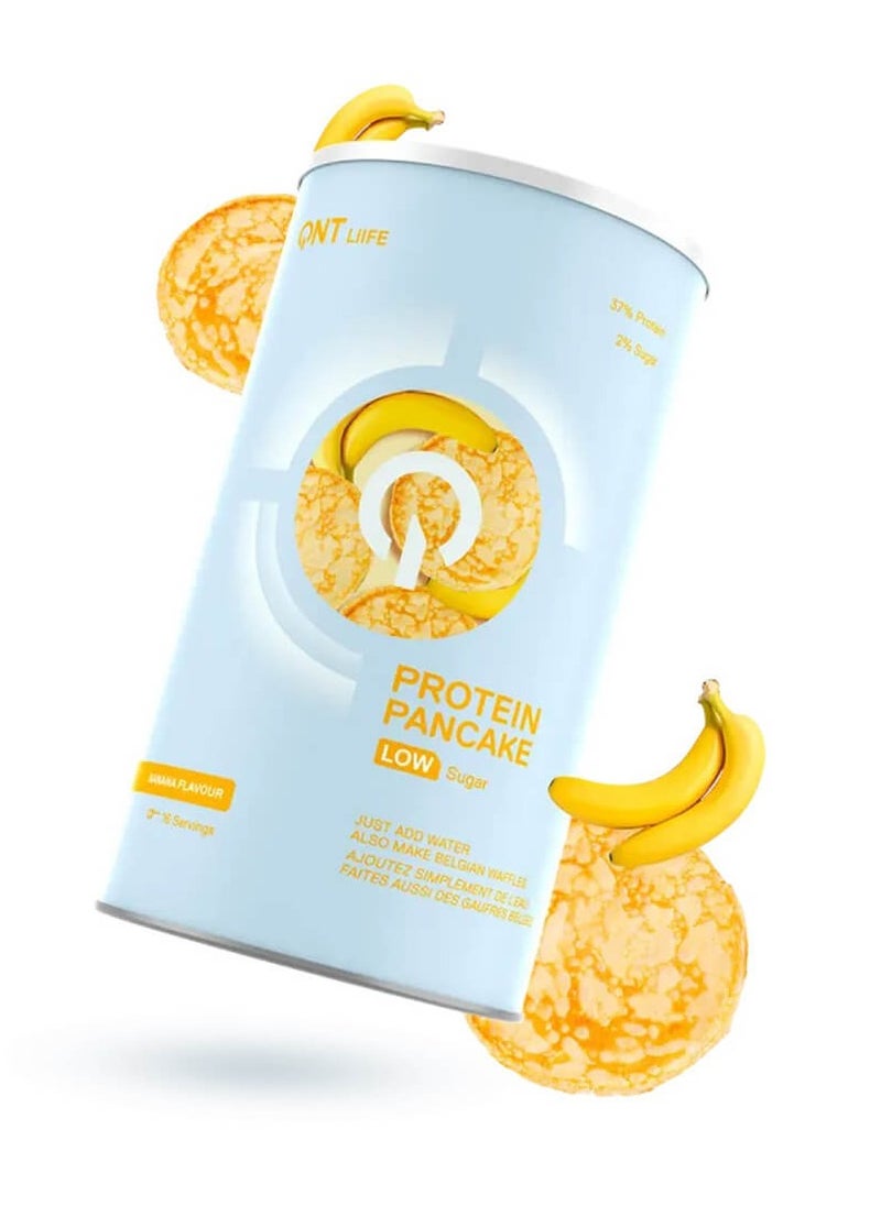 QNT Life, Protein Pancake Low Sugar, Banana, 16 Servings, 500g