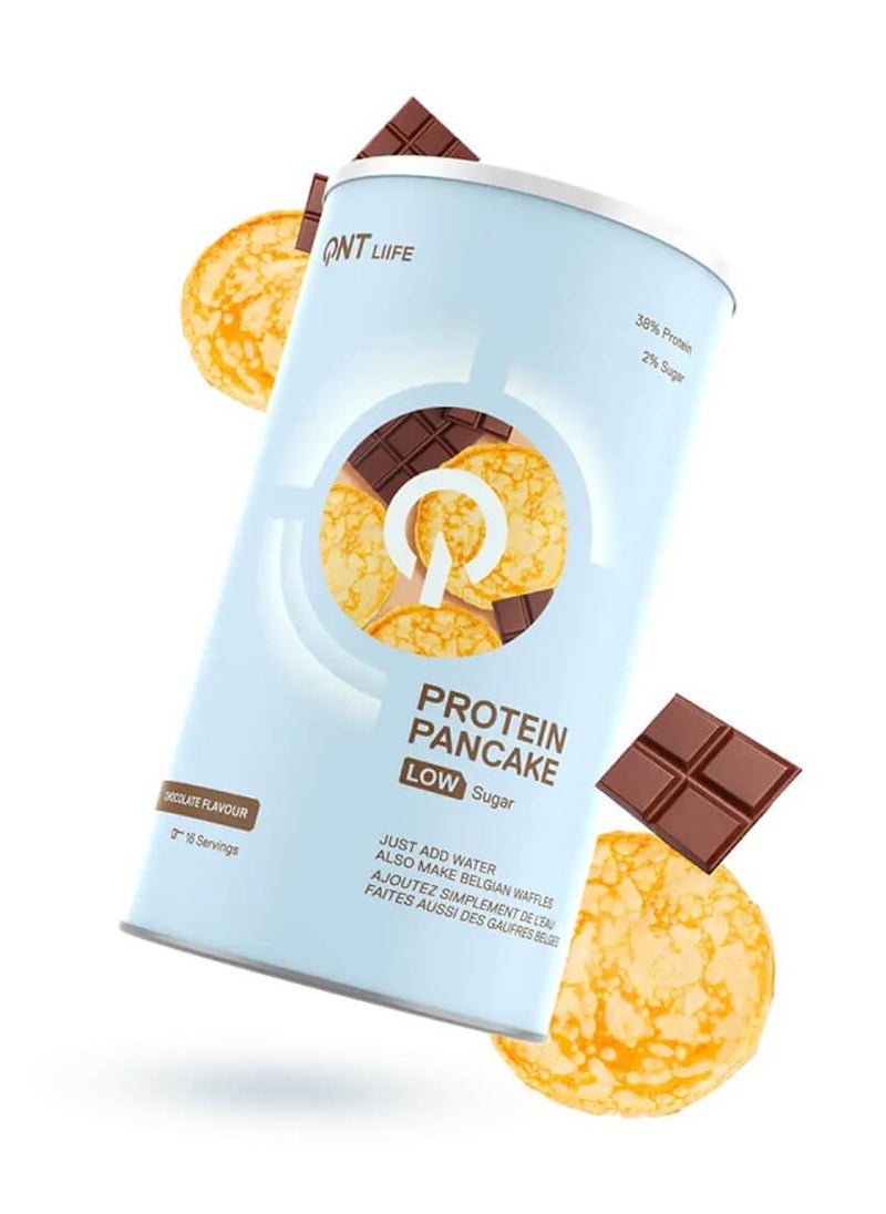 QNT Life, Protein Pancake Low Sugar, Chocolate, 16 Servings, 500g