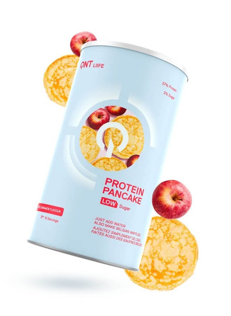 QNT Life, Protein Pancake Low Sugar, Apple Cinnamon, 16 Servings, 500g