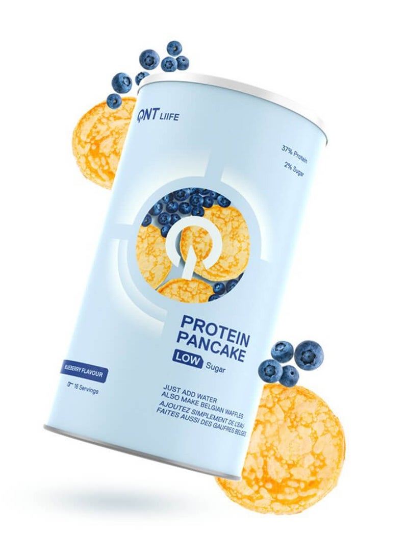 QNT Life, Protein Pancake Low Sugar, Blueberry, 16 Servings, 500g