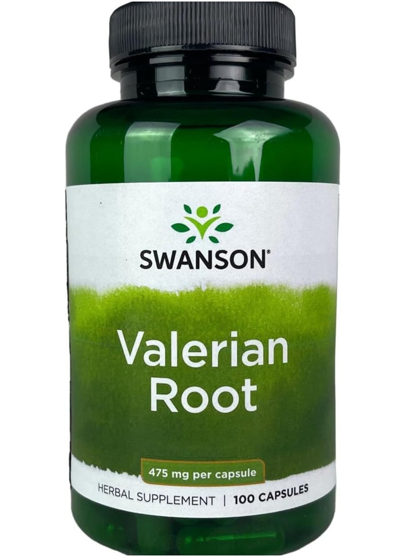 Swanson Valerian Root - Herbal Supplement - Relaxation and Sleep - 100 Capsules, 950mg per Serving