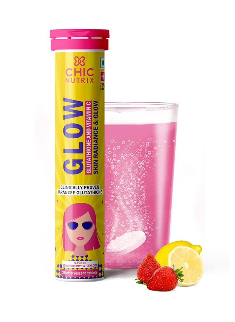 Glow Strawberrry And Lemon 20 Tablets