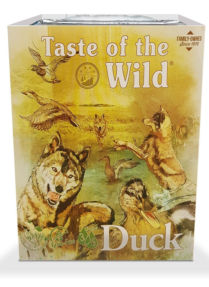 Taste of the wild Wet Food DUCK Fruit & Veg Tray 390gram X 5pcs