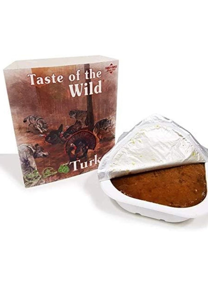 Taste of Wild Dog Wet Food TURKEY Fruit & Veg Tray 390 x 5 Pack