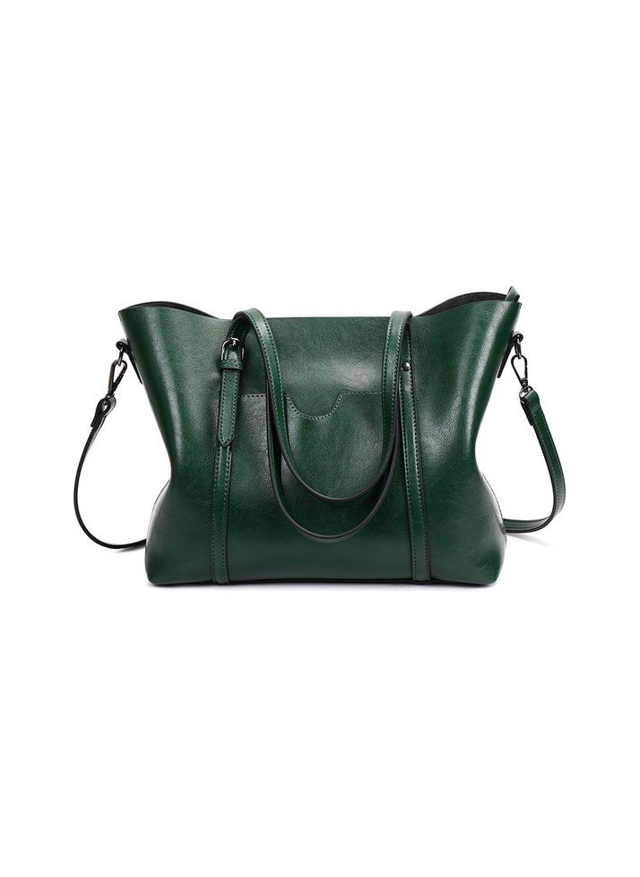 Woman with large capacity shoulder bag portable 8 colors Colour:Green Sizes:30 - 13 - 34 cm