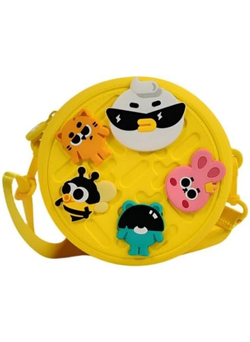 Picocici K36 Kids Round Backpack Yellow colour