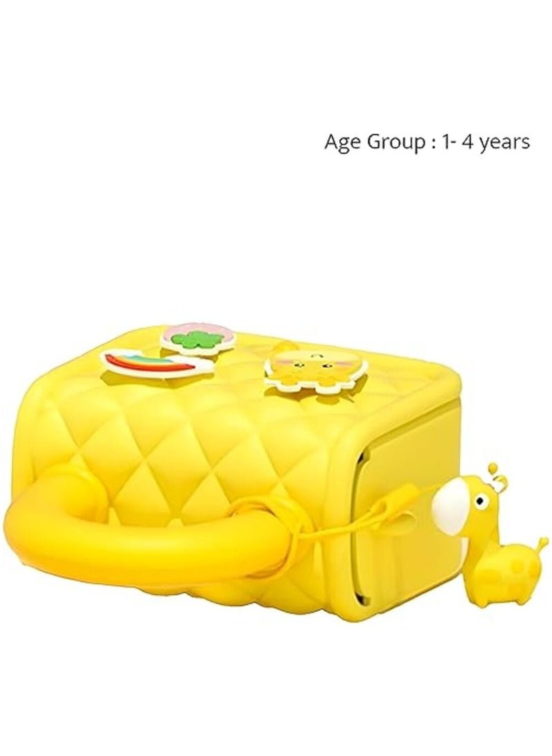 Cartoon Soft Silicone Bag Handbag cross body Purse Sweet Birthday Gift for Children Girls Sling Bag for Women, StylishBag,  Side Bag for Girls, yellow