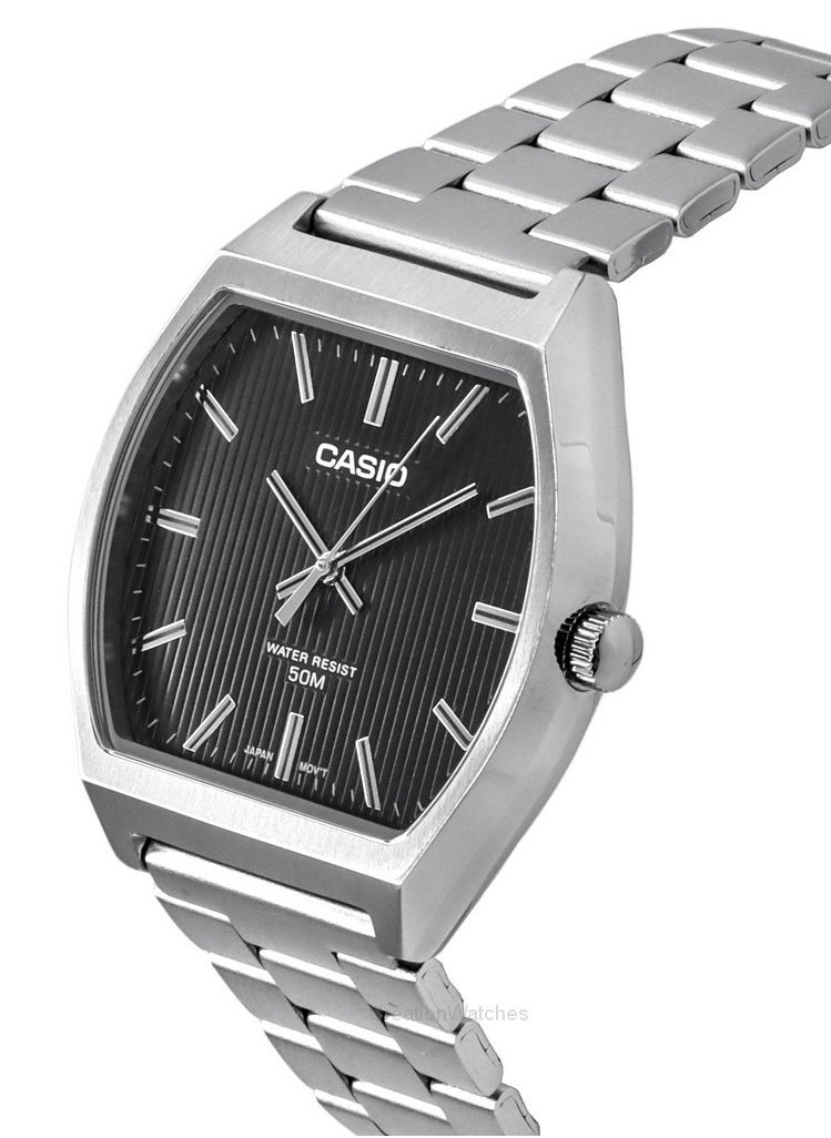 Casio MTP-B140D-1AVDF Quartz Stainless Steel Black Dial Men's Watch