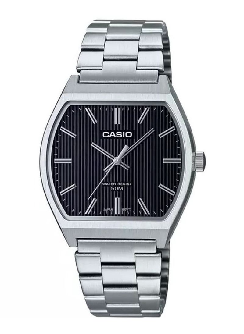 Casio MTP-B140D-1AVDF Quartz Stainless Steel Black Dial Men's Watch