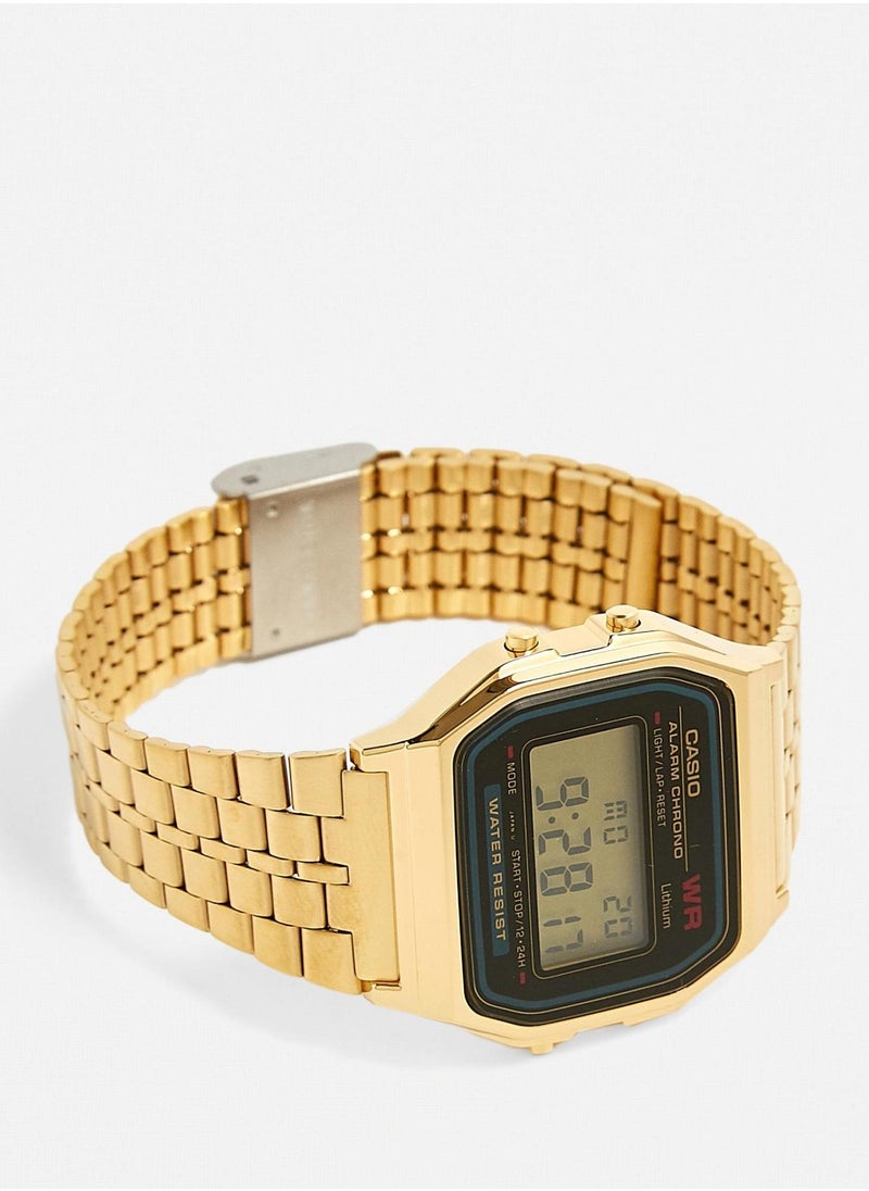 Casio A159WGE Classic Gold Watch