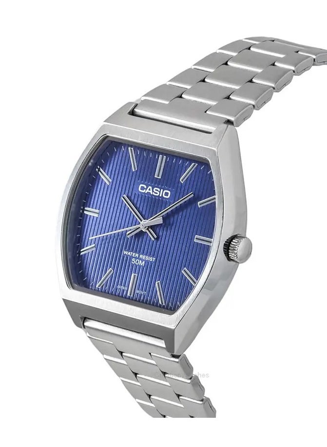 Casio Standard Analog Stainless Steel Blue Dial Quartz MTP-B140D-2A Men's Watch