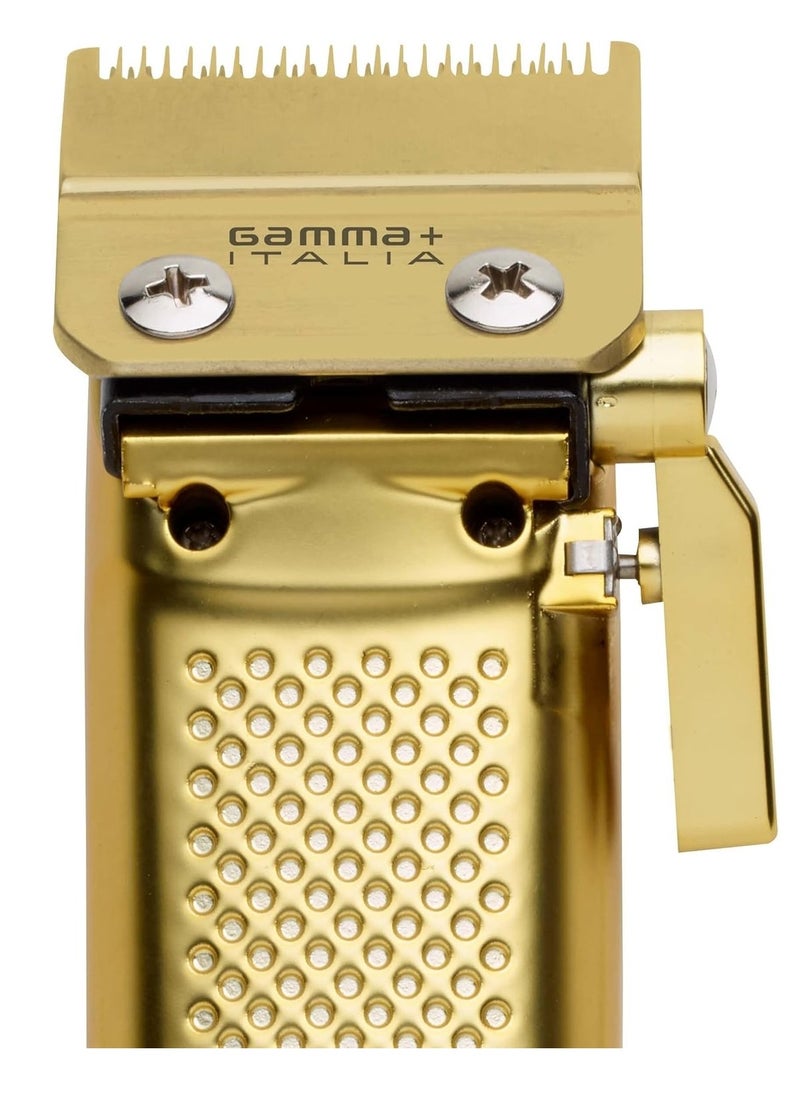 GAMMA+ Collector's Edition Golden Gun Cordless Hair Clipper with Display Showcase Gold