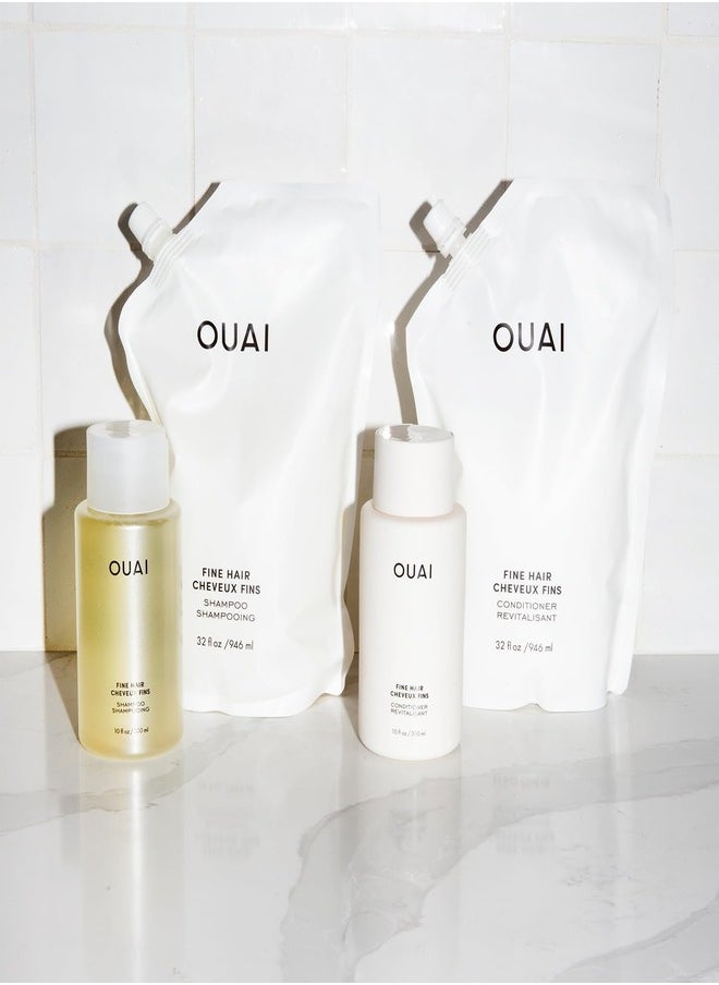 OUAI Fine Hair Shampoo 300ml - Volumizing & Lightweight Hair Care