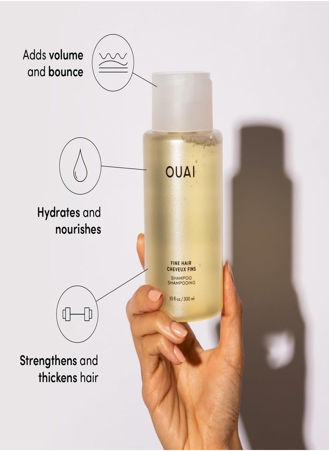 OUAI Fine Hair Shampoo 300ml - Volumizing & Lightweight Hair Care